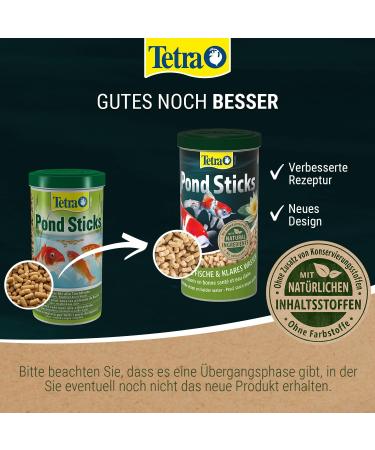 Tetra Pond Sticks - Premium Fish Food for Healthy Pond Fish & Clear Water | 1L Can - Buy Online on GoSupps.com