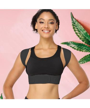 Spine Corrector - Adjustable Shoulder Brace for | Effective Back Corrector Braces for Women Men Black Large - Buy Online on GoSupps.com