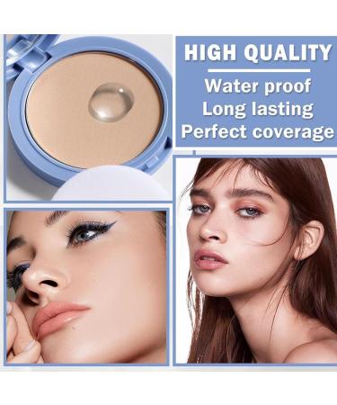 Matte Perfection Pressed Powder Oil Control Smooth Face Setting Makeup Powders Blur Imperfections Waterproof Long Lasting Flawless for Dry Oily Or Combination Skin (Classic Ivory) - Buy Online on GoSupps.com