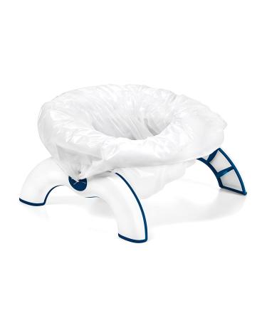 OXO Tot 2-in-1 Go Potty - Navy | Portable Travel Potty Seat | Compact Design - Buy Online on GoSupps.com