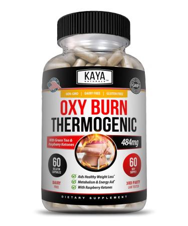 Kaya Naturals Oxy Burn - Weight Loss Pills - Appetite Suppressant for Women & Men - Powerful Thermogenic Diet Pills - Natural Energy Boost - Metabolism Burner - 60 Count