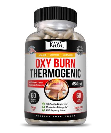Kaya Naturals Oxy Burn - Weight Loss Pills - Appetite Suppressant for Women & Men - Powerful Thermogenic Diet Pills - Natural Energy Boost - Metabolism Burner - 60 Count - Buy Online on GoSupps.com