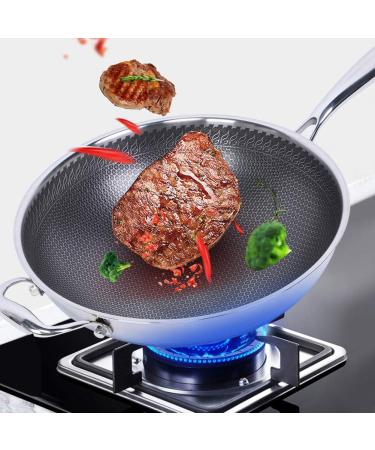 DELURA Stainless Steel Breakfast Pan Cooking Tools Kitchen Supplies Frying Baking Pan Cooking Pot Kitchen Utensils Cookware 32cm - Buy Online on GoSupps.com