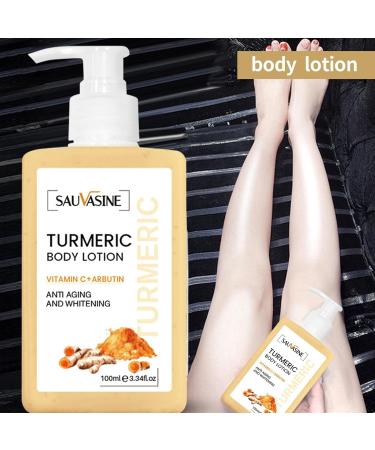  Voiakiu turmeric body cream 100ml ginger extract daily care cream for women moisturiser for smooth skin brightening body lotion for shoulders back neck arms - Buy Online on GoSupps.com
