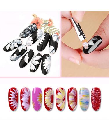DKTOTIUP 8-Piece Nail Art Brush Set - Pink Nail Design & Dotting Tools for Perfect Nail Painting - Buy Online on GoSupps.com