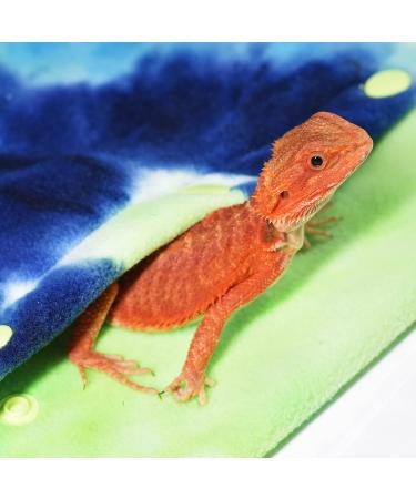 LIKZINWA Adjustable Small Animal Sling Carrier for Bearded Dragons Lizards and Small Reptile (Blue-Green) - Buy Online on GoSupps.com
