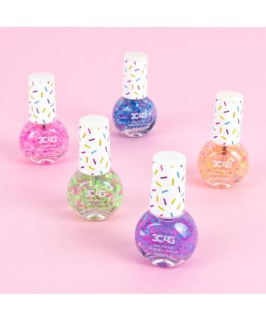 Confetti Nail Polish Set for Girls & Teens - 5 Non-Toxic Colors - Ages 8 - Buy Online on GoSupps.com