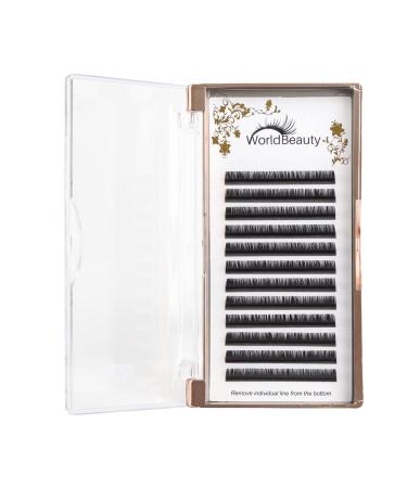 Faux Mink Eyelash Extensions 0.07mm Thickness C Curl 8mm Silk Individual Lash Extensions Soft Application for Professional Salon Use 8MM 0.07C