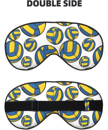 Sleep Mask Eye for Women & Men | Reusable Soft Blackout Covers for Better Sleep & Travel | Volleyball Design Gifts - Buy Online on GoSupps.com