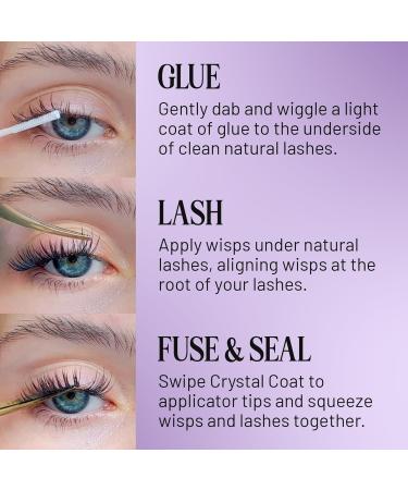 Lilac St PRO Lash Glue & Crystal Coat - Long Lasting Fast Drying Waterproof Vegan Lash Sealant for Extended Wear & Clean Lashes - Buy Online on GoSupps.com