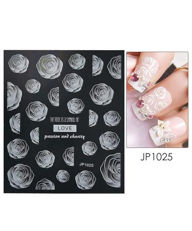 5D Ballet Girl Nail Art Stickers - Embossed Self-Adhesive Decals for Acrylic Nails - Charming DIY Decorations - 6 Sheets Set - Buy Online on GoSupps.com