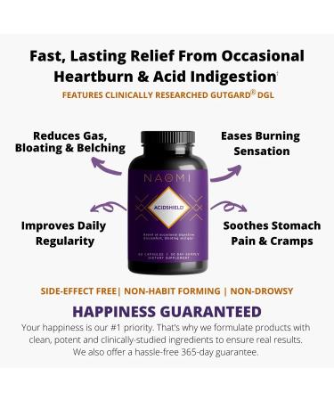 NAOMI AcidShield: Relief for Occasional Digestive Discomfort, Bloating, and Gas. Support GI Health - Buy Online on GoSupps.com