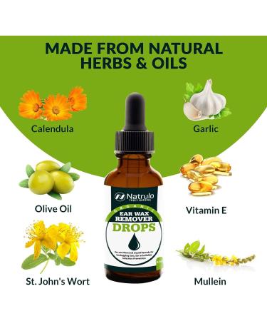 Organic Ear Wax Remover Drops - Natural Ear Wax Cleaner for Kids, Adults & Babies - Earwax Removal Liquid for Earache Relief & Infection Prevention - Made in USA - Buy Online on GoSupps.com