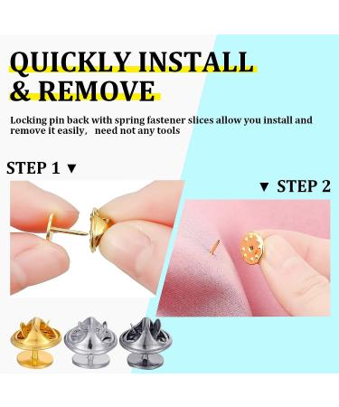 200 Piece Butterfly Clutch Blank Pins Set for Crafts & Jewelry Making - Buy Online on GoSupps.com