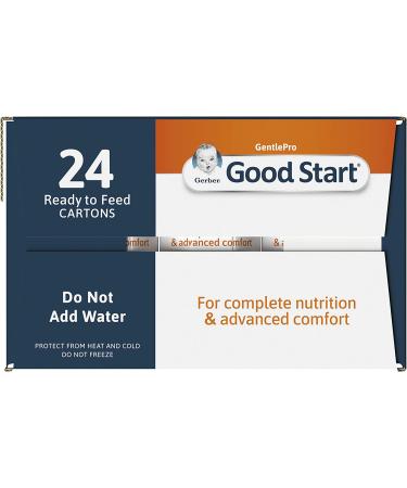 Gerber Good Start GentlePro Baby Formula 8.45oz - Ready to Feed (Pack of 24) | Prebiotics for Healthy Development - Buy Online on GoSupps.com