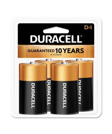 DURACELL COPPERTOP Saver Batteries Size: D 4/PK