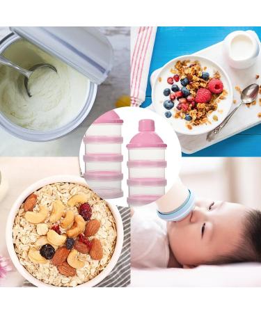 2 PCS Portable Milk Powder Dispenser Pots - Non-Spill Kids Travel Container - Buy Online on GoSupps.com