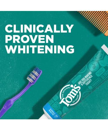 Tom's Of Maine Simply White Clean Mint Toothpaste 4.7 oz, 3-Pack - Packaging May Vary | Mint 3 Count (Pack of 1) - Buy Online on GoSupps.com