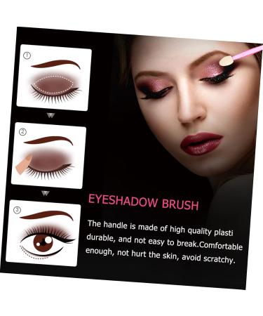 Mikinona 100pcs Double Ended Eyeshadow Brush Everyday Makeup Brush Double-ended Eyedhadow Brush Plastic - Buy Online on GoSupps.com