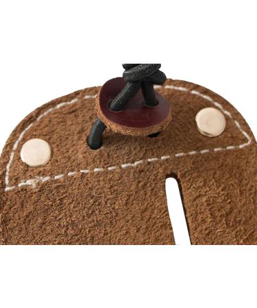 CyberDyer Cow Leather Archery Finger Tab for Recurve Bows - Brown | Hunting Finger Protector - Buy Online on GoSupps.com