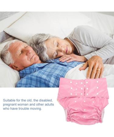Shop Reusable Adult Diaper - Adjustable Washable Incontinence Care Cover for Men & Women - Pink - Buy Online on GoSupps.com