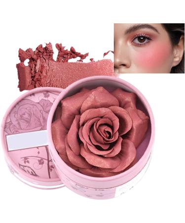  Zibeem Zibeem Flower Beauty Blush - Natural Pink 3D Effect 3.5g Natural Highlighting Powder for Daytime Makeup Travel Wedding Photography Summer - Buy Online on GoSupps.com