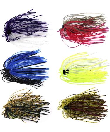 Silicone Jig Skirts - Replacement for Fishing Lures, Spinnerbaits, Buzzbaits - DIY Bait Accessories - 20 Bundles - Buy Online on GoSupps.com
