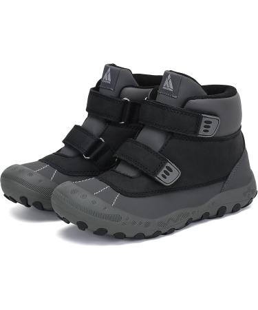 Mishansha Unisex Kids Hiking Boots - Waterproof Non-Slip Lightweight Outdoor Footwear in Black (EU 33) - International Shipping Available - Buy Online on GoSupps.com