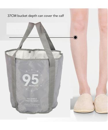 Collapsible Foot Bath Basin Portable Foot Spa with Lasting Heat Preservation Waterproof and Convenient Handle Depth for Relaxing Foot Soak Portable for Travel and Camping - Buy Online on GoSupps.com