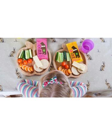 BEAR Raspberry Real Fruit Snack Rolls - Gluten Free, Vegan, Non-GMO - 12 Pack | Healthy Snacks for Kids & Adults - Buy Online on GoSupps.com