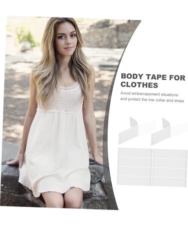 Garneck 240 Sheets Anti-Light Stickers Bra Tape Body Tape Shoulder Strap Tape Adhesive Dress Tape Double Sided Tape for Clothes Adhesive Fabric Tape Skirt White The Pet Miss Clothing Whitex4pcs 8.5x1.2cmx4pcs - Buy Online on GoSupps.com