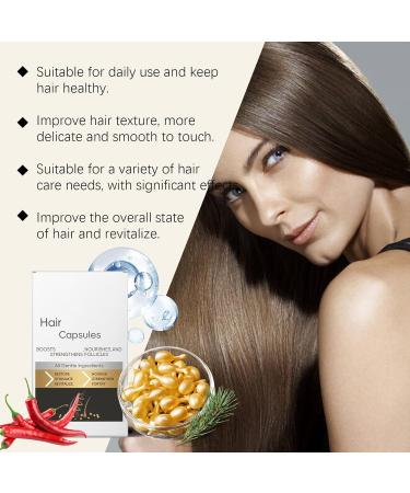  Generisch Hair Restoration Capsules - Pack of 30 Ginger Hair Growth Capsules - Anti-frizz - Regenerates and thickens hair by nourishing the scalp and hair follicles - Buy Online on GoSupps.com