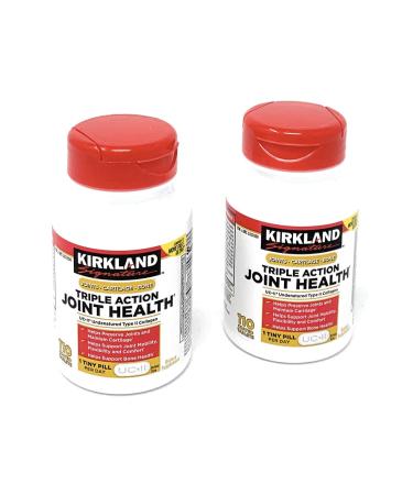 Kirkland Signature Triple Action Joint Health, UCll Undenatured Type II Collagen, Boron, Hyaluronic Acid,with Boron,110 Coated Tablets(Pack of 2) - Buy Online on GoSupps.com