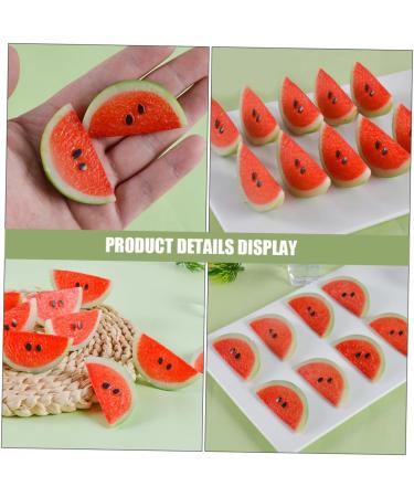 Alipis 4pcs Simulated Watermelon Slices Ornament Realistic Fruit Teaching Aid Pendant Student Fake Fruit Picture 1 5.30X2.50X2.50CM - Buy Online on GoSupps.com