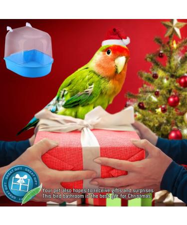 Bird Bath Box - Parakeet Shower Accessory for Pet Birds - Old Tjiko Sky Blue - Buy Online on GoSupps.com