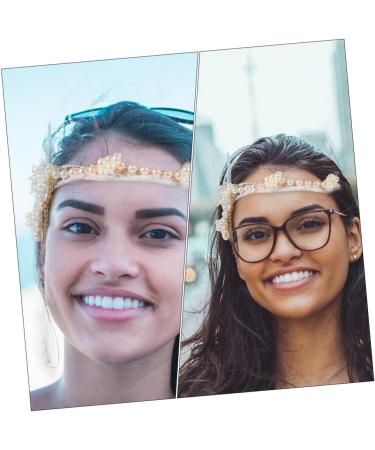 Ipetboom 1set Shell Headband Necklace Hair Accessories Pearl Seaside - Buy Online on GoSupps.com