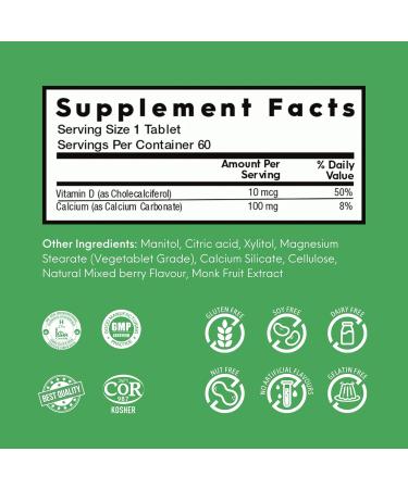 Nutrameltz Vitamin D3 1000 IU Supports Stronger Bones & Teeth Boost Immunity Vitamins Prevents Inflammation Quick Dissolving Tablets Mouthwatering Mixed Berry Flavor (60 Tablets) - Buy Online on GoSupps.com