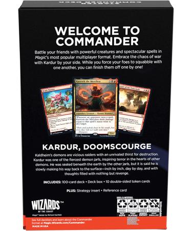 Magic The Gathering Starter Commander Deck - Chaos Incarnate (Black-Red) - Buy Online on GoSupps.com