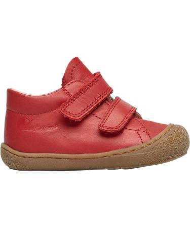 Naturino Cocoon VL Leather First-Steps Shoes - Size 2 UK Child - Pomegranate - Buy Online on GoSupps.com