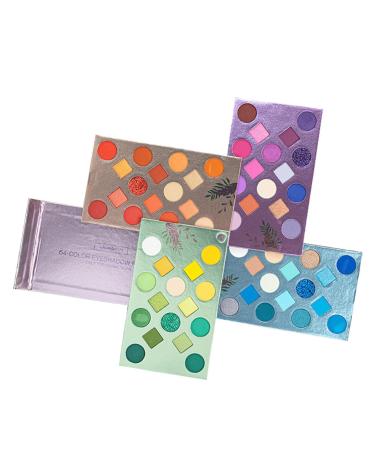 64 Colors Eyeshadow Palette Professional Waterproof Makeup Palette Set High Pigmented Long Lasting Glitter Eyeshadow Palette Ypeng