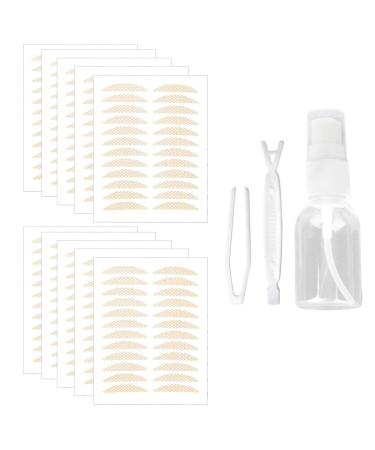 240PCS Eyelid Tape for Hooded Eyes Invisible Water Activated Eyelid Lifter Strips Glue-free Double Eyelid Sticker Breathable Mesh Eye Lift Tape for Droopy Lids Eyelid Strips with Spray & Tweezers
