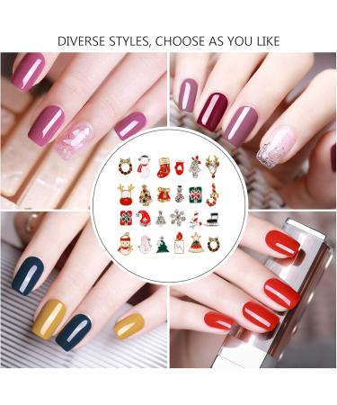 2 Boxes Christmas Alloy Manicure Diy Manicure Decals Christmas Nail Decor Nail Art Supply Christmas Nail Slices Crystal Decorations Nail Art Charms Rhinestone 3d Beading Patch - Buy Online on GoSupps.com