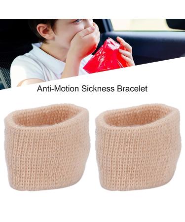 Motion Sickness Wristband 2 Pack - Anti-Nausea Relief for Travel - All Ages - Long Distance - Fleshcolor - Buy Online on GoSupps.com