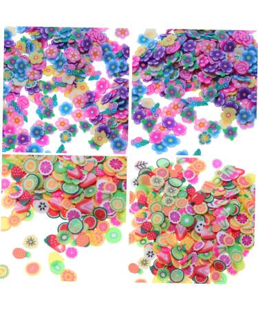 FOMIYES 3 Packs Clay Slices Nail Art Decoration Fruit Slices for Nail Art Nail Art Slices Cartoon