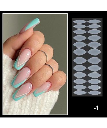 Forms Stickers Tip Guide Sticker Silicone Short Forms Mold Design for Acrylic Forms DIY Stickers Silicone Gel Forms Moulds for Nails Every Time Long Lasting Nails 1 - Buy Online on GoSupps.com