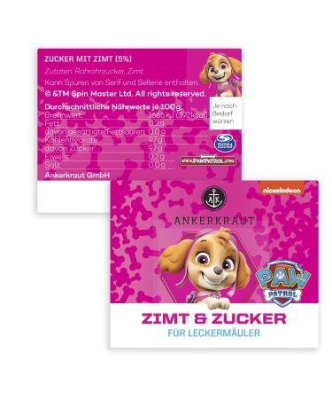 Ankerkraut Paw Patrol Zimt & Zucker Sp rz 100g - Skye Edition | Premium Spice Mix for Pancakes Crepes & Cookies | International Shipping - Buy Online on GoSupps.com
