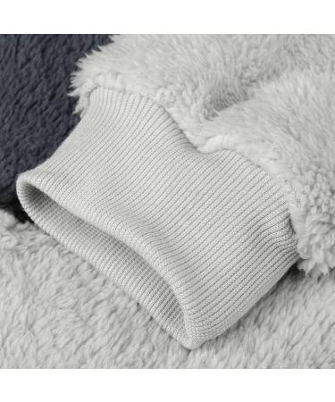 Bigfanshu Womens Sweaters Hooded Sweatshirt Winter Warm Zipper Pocket Pullover Blouse Shirts Gray - Buy Online on GoSupps.com