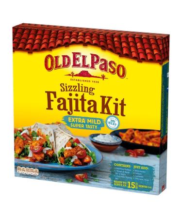 Old El Paso Extra Mild Fajita Dinner Kit (475g x 1 pack)