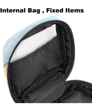 Portable Women's Binding-Up Bags | Menstrual Cup Pocket & Pads | Teenage Girls Tampon Bags - Maritime Mussel Multicolored - Buy Online on GoSupps.com