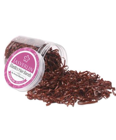 Elastic Hair Bands 1000pcs Brown Ponytail Holders Soft Hair Ties Styling - JASVRELIN - Buy Online on GoSupps.com